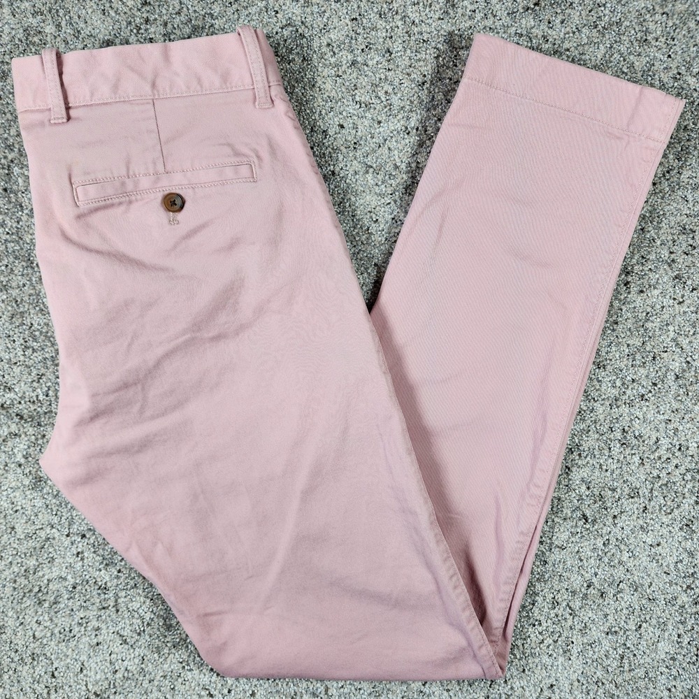 J.Crew Chino Pants Mens 32x34 Slim Flex Stretch Pink Excellent